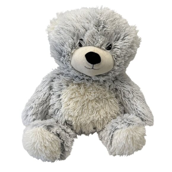 Warmies Microwaveable Plush Gray TeddyBear 14" Comfort All Ages Lavender-Scented - Picture 1 of 8